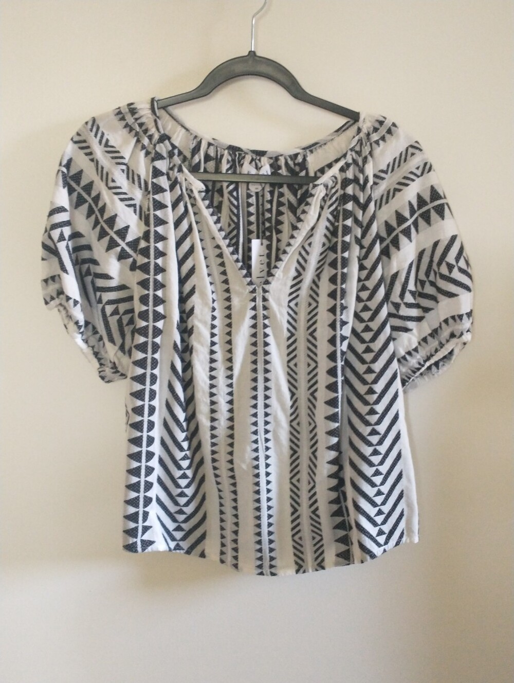 New Velvet by Graham & Spencer Boho Valentina Peasant Blouse XS